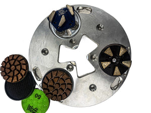 Universal Aluminum Magnetic Grinding Plate - 10.5", Versatile Tooling Holder & Multi-Grinder Compatible